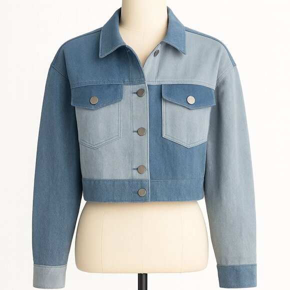 Le Lis Jackets & Blazers - Le Lis Denim Patchwork Jacket, Women's Size M